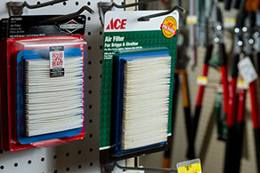 Air filters, spark plugs, blades, starting cord, trimmer string, brush cutter blades